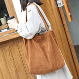 Fashionable Literary Simple Retro Corduroy Shoulder Bag