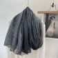 Spring Korean Style Lace Spliced Solid Scarf