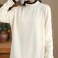 Women Casual Soliced Winter Turtleneck Loose Blouse