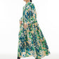 Women Summer Artsy Floral Print Loose Dress