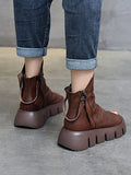 Women Fashion Genuine Leather Peep-toe Shoes
