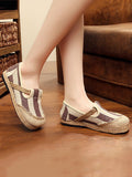 Women Summer Causal Stripe Canvas Shoes