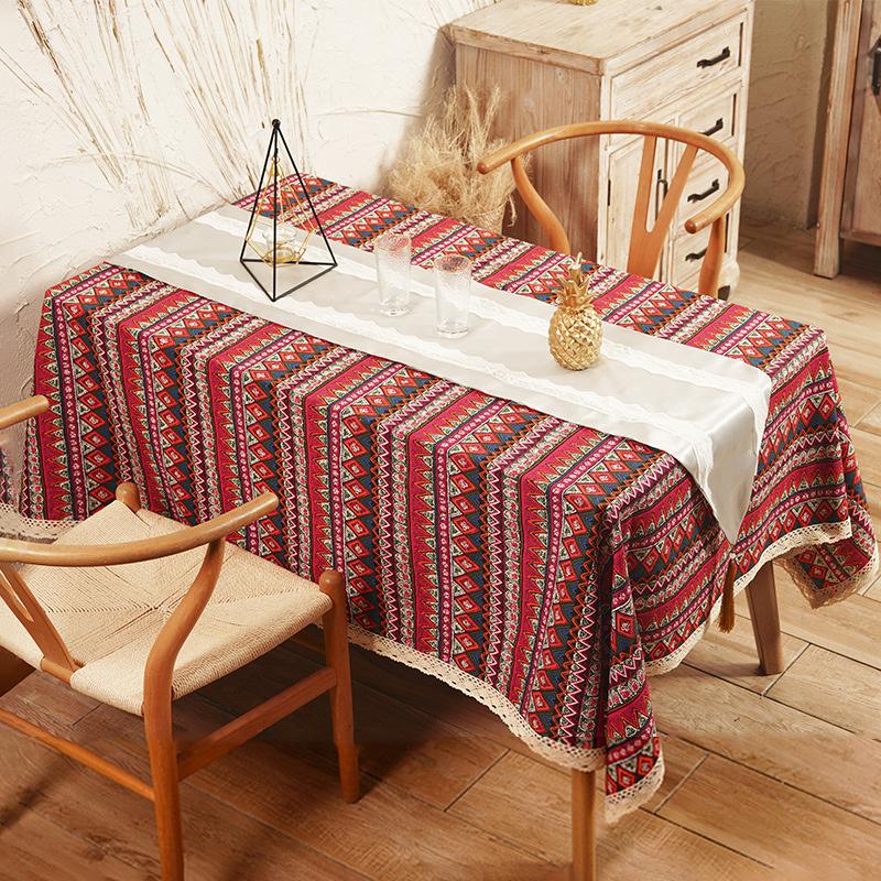 Vintage Rectangular Nordic Cafe Home Tablecloth