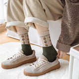 Women Winter Knitted Casual Vintage Thick Warm Socks 3 Pairs