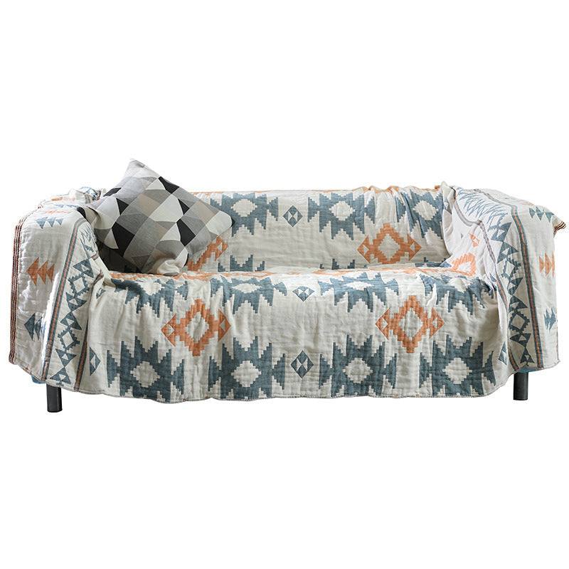 Nap Blanket Cotton Gauze Sofa Four Seasons Non-slip Cover Cloth Blanket