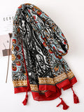 Bohemian Scarf Ethnic Style Cotton Linen Scarf