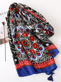 Bohemian Scarf Ethnic Style Cotton Linen Scarf