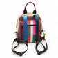 Women's Preppy Style Colorblock Backpack