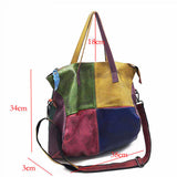 Women Leather Multicolor Shoulder Bag