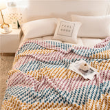 All-Season Flannel Cozy Sofa Throw Blanket