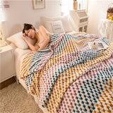 All-Season Flannel Cozy Sofa Throw Blanket