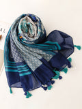 Women Print Voile Travel Sunscreen Shawl Scarf