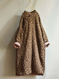 Plus Size - Vintage Floral Print 100%Cotton Coat