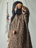 Plus Size - Vintage Floral Print 100%Cotton Coat