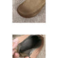 Women Casual Leather Wool Liner Low Top Boots
