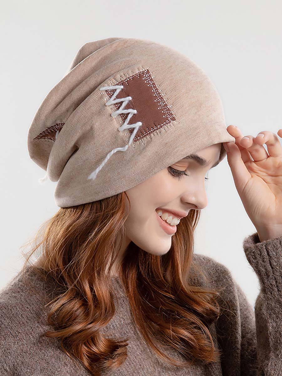 Chapeau d'hiver à cordon d'épissure tricoté pour femmes