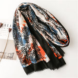 Ethnic Tie-dye Print Travel Soft Sunscreen Shawl Sacrf