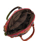 Women Genuine Leather Kniited Handbag Shoulder Bag