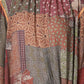 Women Summer Vintage Patchwork Irregular Stitching Dress