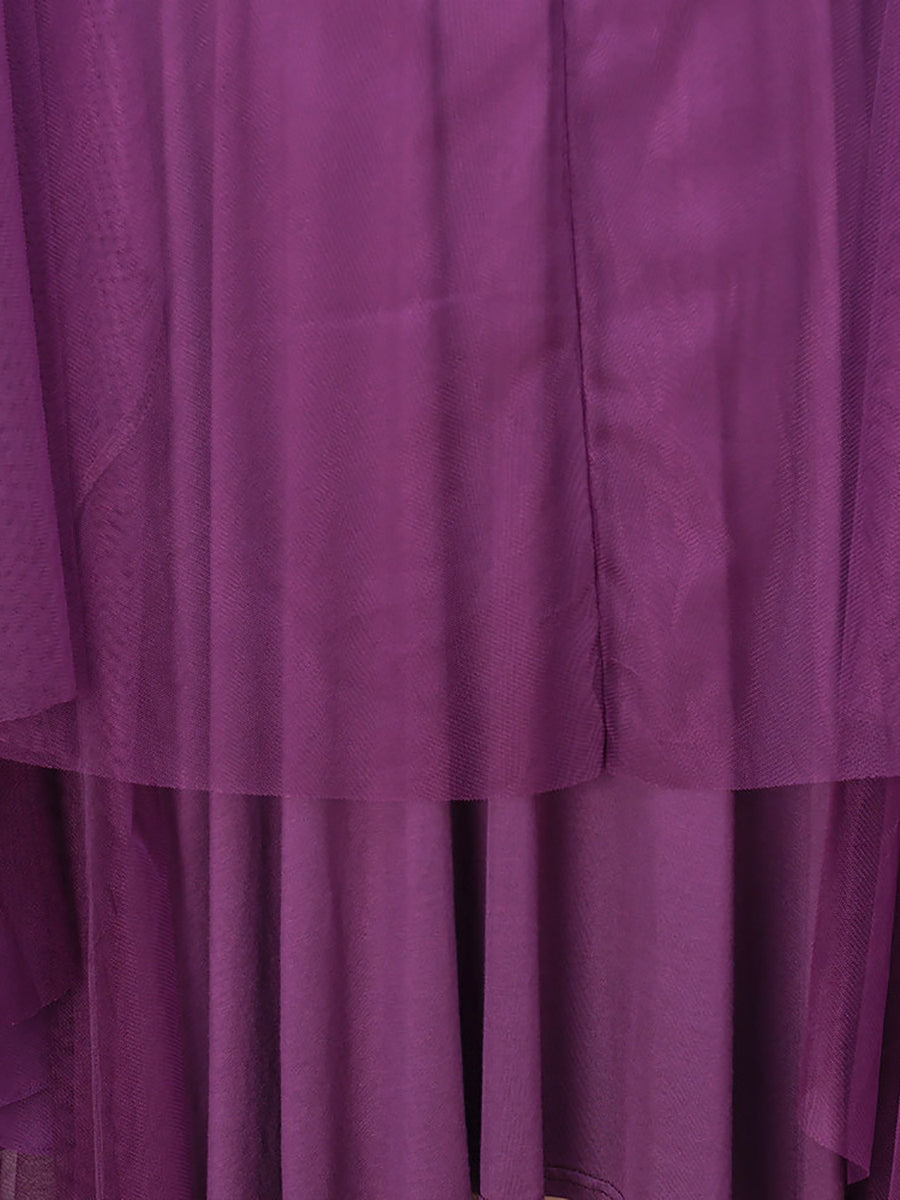 Robe d'été décontractée en Tulle pour femmes, couleur unie, gilet double couche