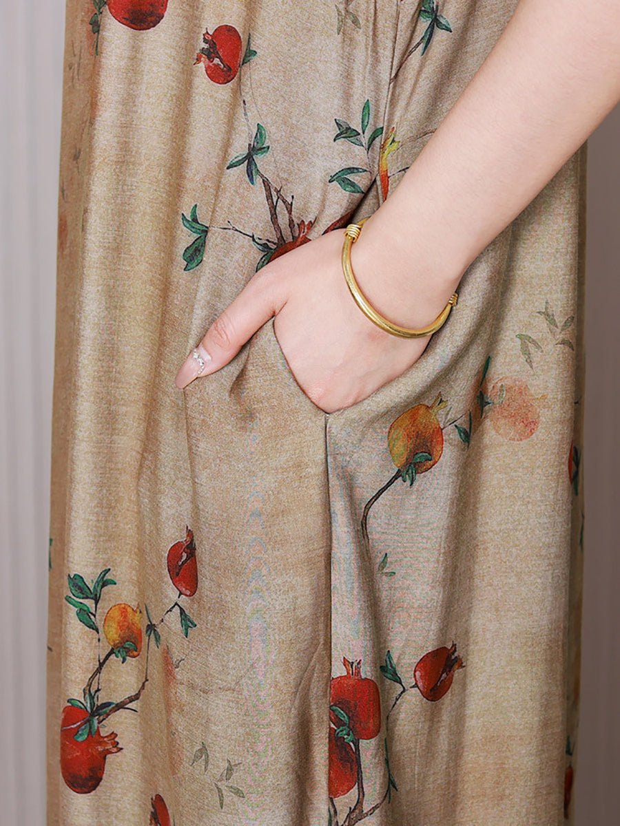 Robe ample à carreaux pour femmes, Vintage, cordon de serrage épissé, été