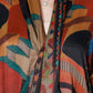 Robe ample Vintage à imprimé épissé irrégulier pour femmes