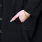 Plus Size Women Autumn Casual Button Pocket Hooded Coat