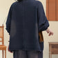 Manteau en Denim avec poches et Patchwork pour femme, Vintage, automne