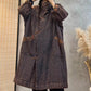 Women Winter Spliced Linen Cotton Padded Coat