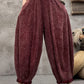 Women Vintage Spring Solid Loose Harem Pants