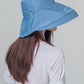 Chapeau d'été résistant au soleil à large bord pour femme