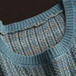 Women Winter Casual Tie-dye O-Neck Knitted Sweater