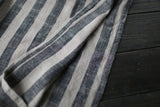Striped Retro Literary Distressed Washed Loose Plus Size Dress