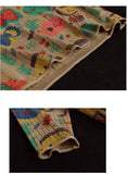 Vintage-Print Cotton-Knit Top