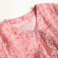 Robe Ramie à cordon de serrage à fleurs rouge Artsy d'été pour femmes
