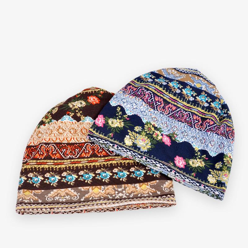 Spring Thin Women Adult Floral Prints Hat