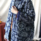 Manteau rembourré chaud d'hiver à fleurs ethniques vintage pour femmes