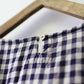 Women Summer Vintage Plaid Loose Pullover Linen Shirt
