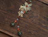 New Ethnic Style Flower Retro Sweater Necklace