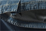 Vintage Elastic Waist Washed Denim Skirt