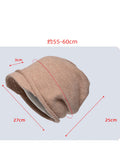 Women Winter Short Brim Knitted Pile Hat