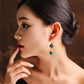Ethnic Handmade Glaze Cloisonne Quality Drop Earrings