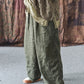 Artistic Sand Washed Ramie Loose Casual Trousers