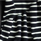 Cotton Striped Fleece Turtleneck Dress