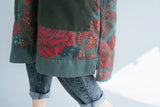 Plus Size Printed Vintage Distressed Dress