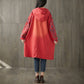 Robe Mi-Longue à Capuche Imprimée Vintage Grande Taille
