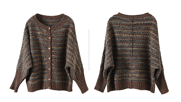 Literary Retro Knitted Cardigan Sweater Coat