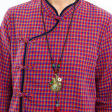 Alloy Bird Multicolor Agate Necklace