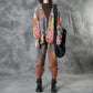 Autumn Colorful Flower Knitted Sweater Coat