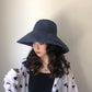 Chapeau de soleil d'été pour femme, casquette pliable de couleur unie